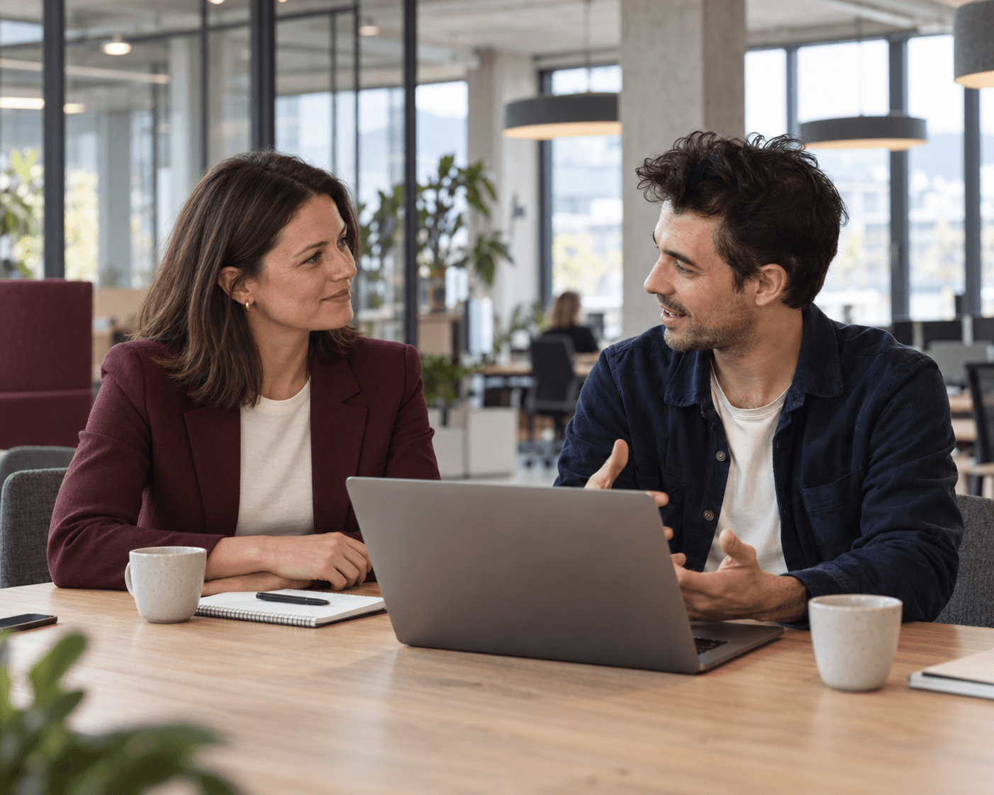 Professional woman representing Swiss agencies and business services